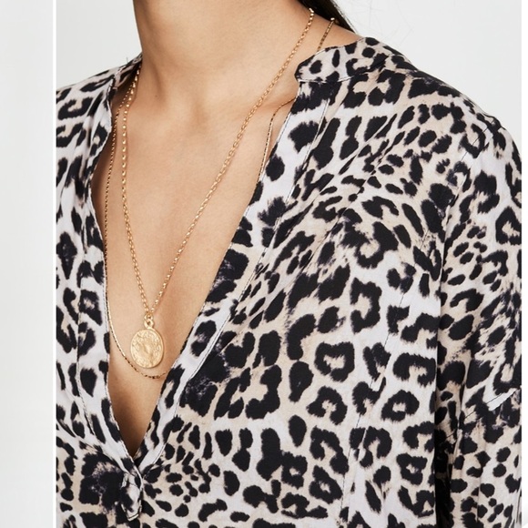 Mikoh Revolve Cannes Tunic Leopard Print Womens 2 - Picture 4 of 12